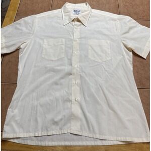 Vintage 70s Bardon Knit Shirt Mens Sz L Hippie Rockabilly Disco‎ Dagger Collar